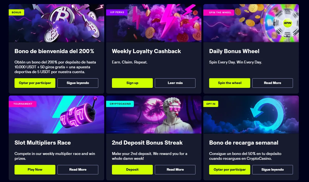 cryptocasino bonus